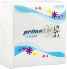 UBROUSKY PRIMA SOFT, 33x33cm, 1 vrst., bl, 100ks, celulza