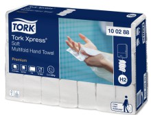 Paprov runk Multifold Premium Tork Xpress 100288, bl, 2 vrstvy, jemn, systm H2