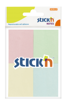 Samolepic bloky Stick'n mix pastelovch barev, 38 x 51 mm