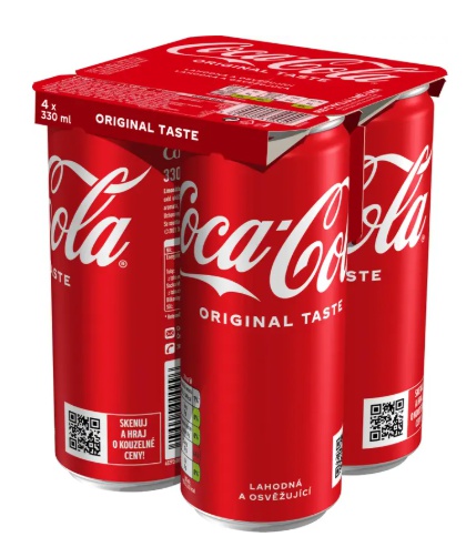 Coca- Cola, 4x330 ml, plech