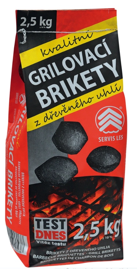 Grilovací brikety, 2,5 kg