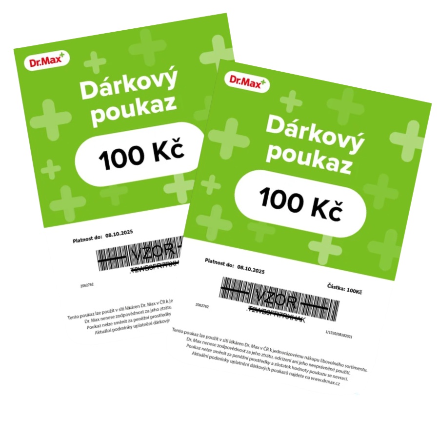 2x 100 kč poukaz Dr. Max