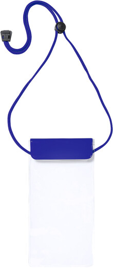 Voděodolný obal na mobil Splash, modrá, průhledná