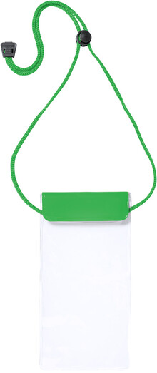 Voděodolný obal na mobil Splash, zelená, průhledná