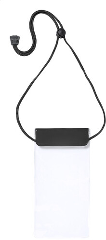 Voděodolný obal na mobil Splash, černá, průhledná