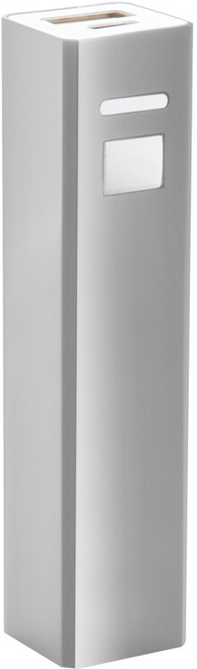 USB power banka Balzur, stbrn