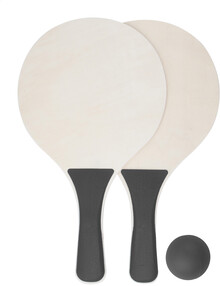 Set na plážový tenis Mistra, černá, přírodní