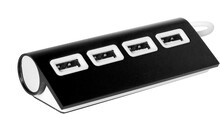 USB hub Wudge, černá, bílá