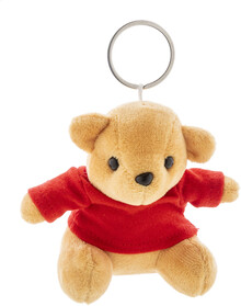 Pvsek na kle s plyovm medvdkem TeddyFob, erven