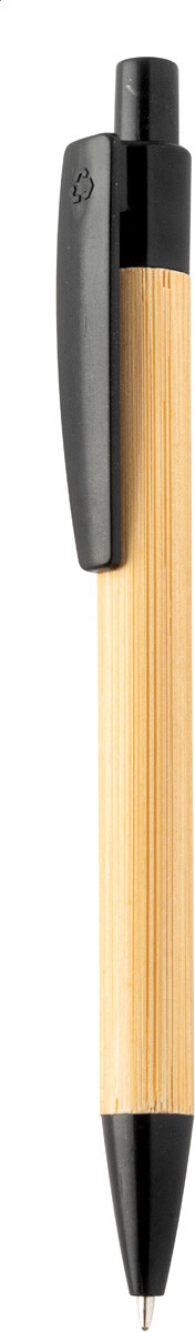Bambusové kuličkové pero Boothic, černá, přírodní