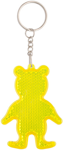 Přívěšek na klíče - odrazka Safebear, žlutá