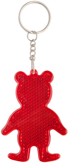 Přívěšek na klíče - odrazka Safebear, červená