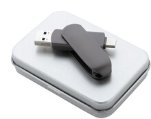 OTG USB flash disk Gigax, tmavě šedá