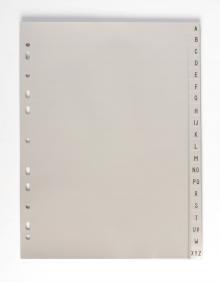 Rozaova Karton PP A5, A - Z, 20 list