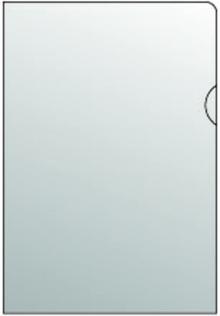 Obal L Karton PP A4, 150 mic, čirý