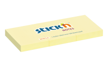 Samolepicí bloček Stick'n by Hopax, 38 x 51 mm, žlutý, 3 x 100 lístků