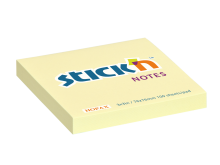 Samolepicí bloček Stick'n by Hopax, 76 x 76 mm, žlutý, 100 lístků
