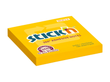 Samolepicí bloček Stick'n by Hopax 360°, 76 x 76 mm, oranžový, 100 lístků