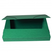 Box na spisy A4 HIT OFFICE A4, prešpán, s gumičkou, zelený