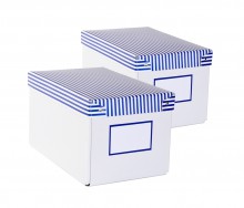Krabice archivan HIT OFFICE na CD, 16 x 26 x 14,5 cm, bl-modr