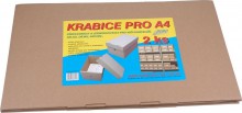 Krabice archivační BOBO A4, 25 x 32,5 x 15 mm, hnědá