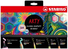 Popisovač Stabilo „arty“ 50ks kreativní set
