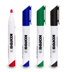 Set popisovačů Kores, kulaté, 3mm, 4 ks