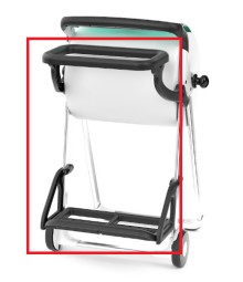 Drk na igelitov pytle Tork 206550, ern, vetn chytu na paprov role, systm W1