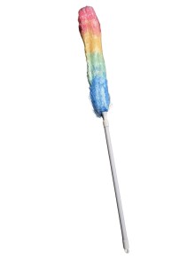 Opraova antistatick duhov teleskopick; 123x6 cm; plast