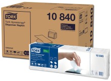 Ubrousky Tork 10840,  do z�sobn�ku Xpressnap, univers�ln�, 1 vrstv�, b�l�, syst�m N4