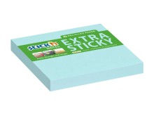 Samolepic� blo�ek Stick'n�by�Hopax EXTRA STICKY, 76�x�76 mm, recykl. modr�, 90�l�stk�