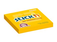 Samolepic� blo�ek Stick'n by Hopax 360�, 76 x 76 mm, oran�ov�, 100 l�stk�