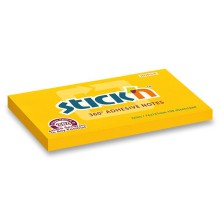 Samolepic� blo�ek Stick'n by Hopax 360�, 76 x 127 mm, oran�ov�, 100 l�stk�