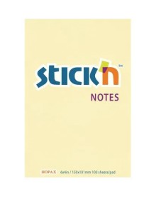 Samolepic� blo�ek Stick'n�by�Hopax, 152�x�101 mm, �lut�, 100�l�stk�