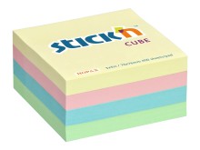 Samolepic� blo�ek kostka Stick'n�by�Hopax, 76�x�76 mm, pastel mix, 400�l�stk�