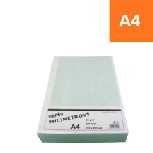 Milimetrov� pap�r Stepa A4, 80g/m2, 500 list�