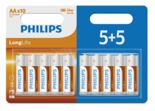 Baterie Philips LongLife, AA, 10 ks