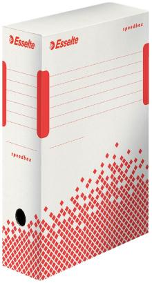 Krabice archivan Esselte Speedbox A4, 10 x 25 x 35 cm, bl-erven