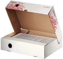 Krabice archivan Esselte Speedbox A4, 8 x 25 x 35  cm, horizontln, bl-erven
