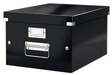Krabice Esselte Click&Store A4, 28,1  36,9  20 cm, velikost M, ern